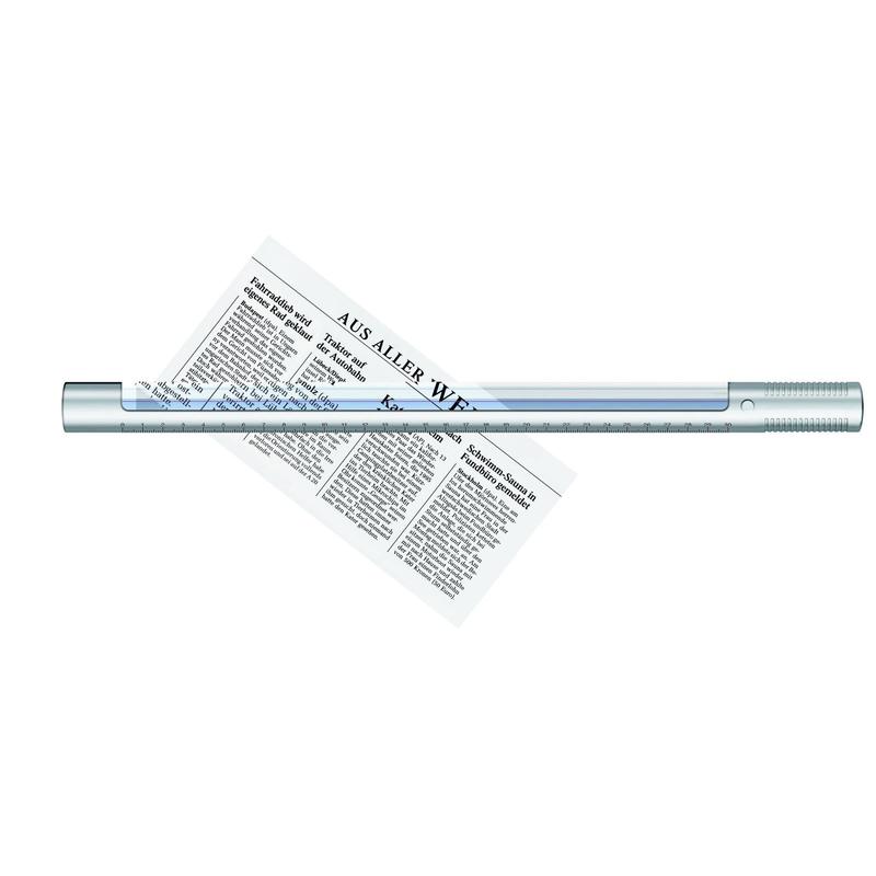 Bresser Lupe LED-Vergrößerungslineal 2x, 300mm