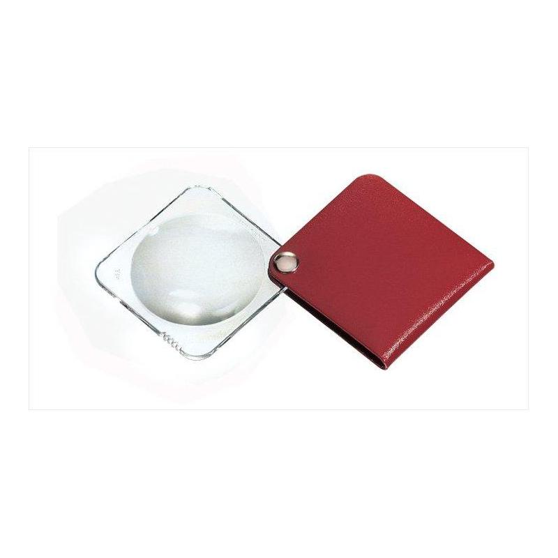 Classic Folding Pocket Magnifier Red
