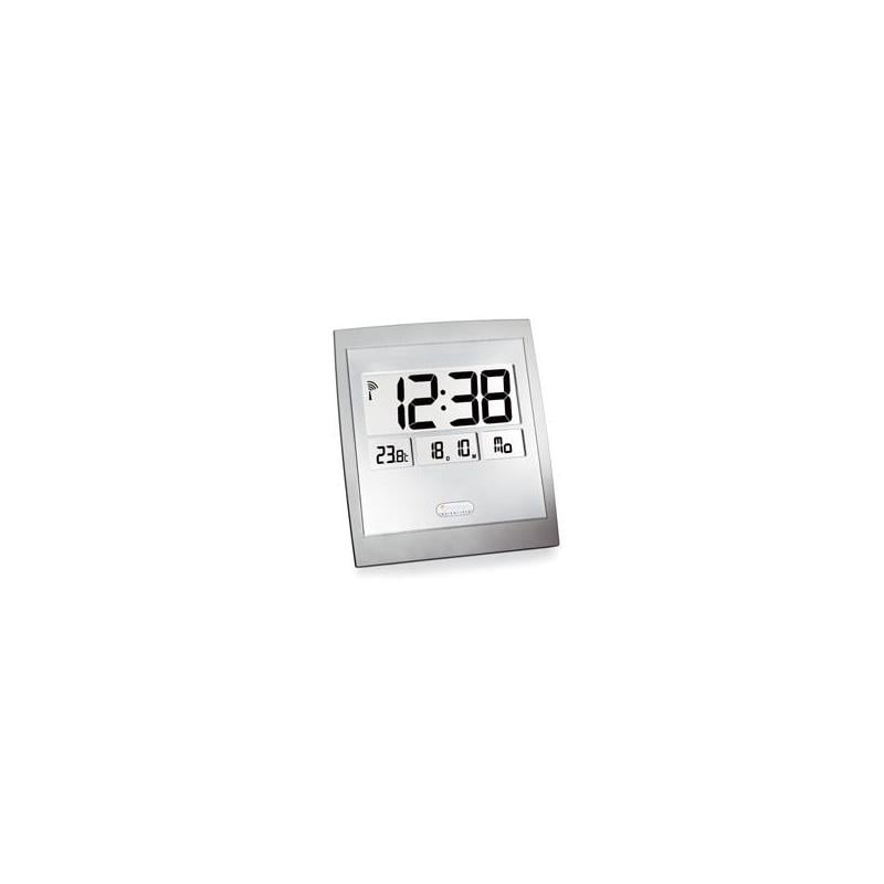 Oregon Scientific Wireless weather station JM 889N-S XXL radio-controlled wall clock, silver