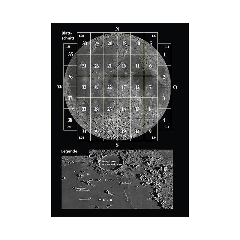 Oculum Verlag Occulum Publishing Book - Travel atlas of the Moon (in German)