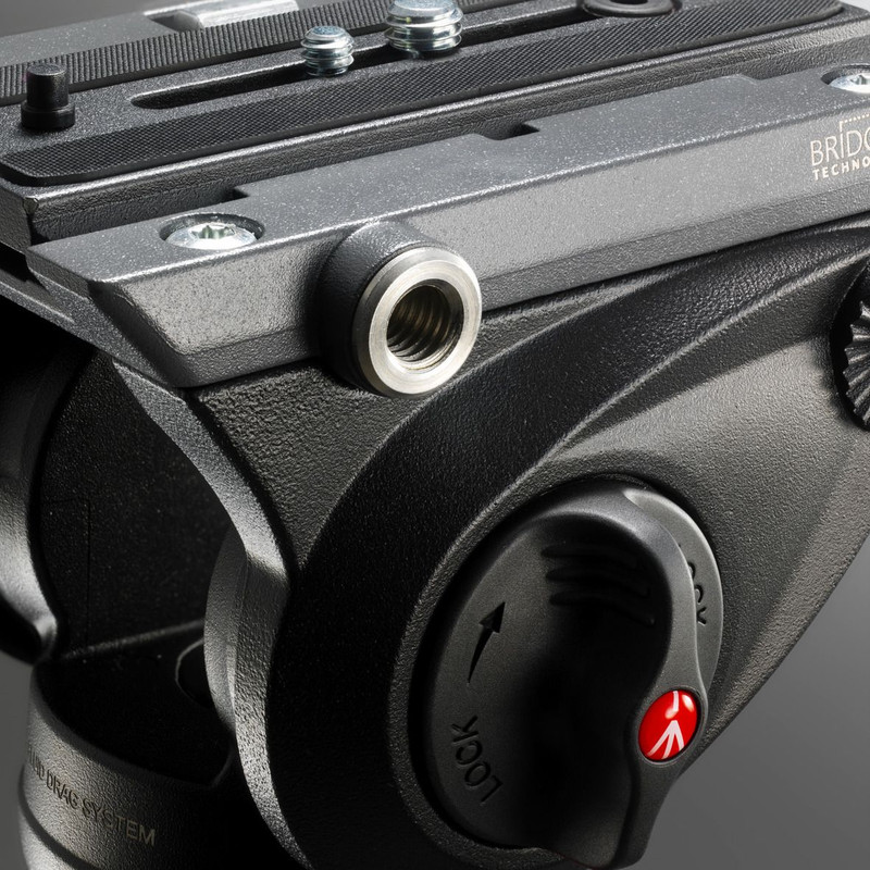 Manfrotto MVH500AH fluid video tilt head, flat base