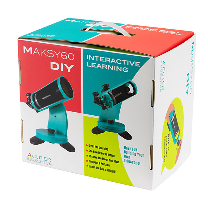 Acuter Telescopio Maksutov MC 60/750 MAKSYGO-60 Mini Dobson fai da te