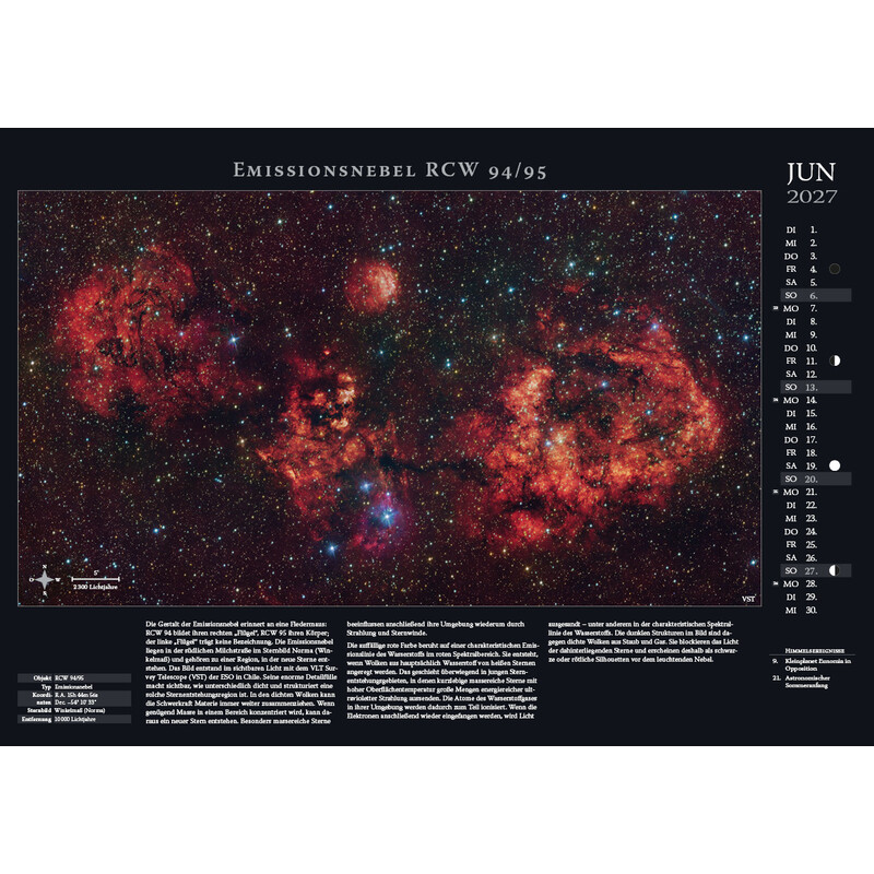 Astronomie-Verlag Weltraum-Kalender 2027
