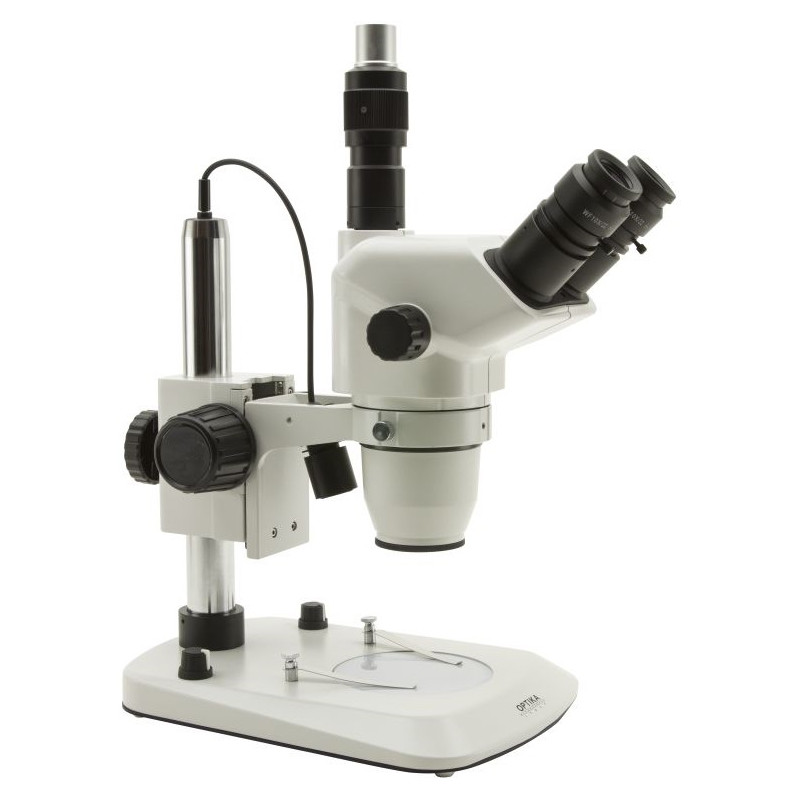 Optika SZN-4 trinocular stereomicroscope, 7x-45x zoom, LED illuminated