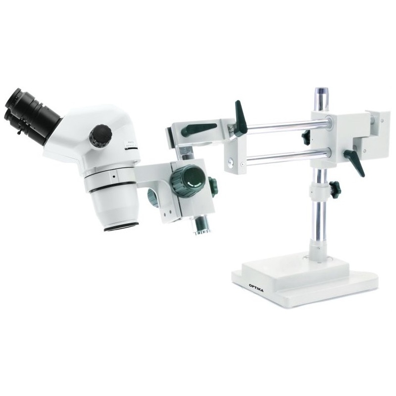 Optika SZN-9 stereo microscope, binocular, zoom, 7X-45X, with overhanging stand
