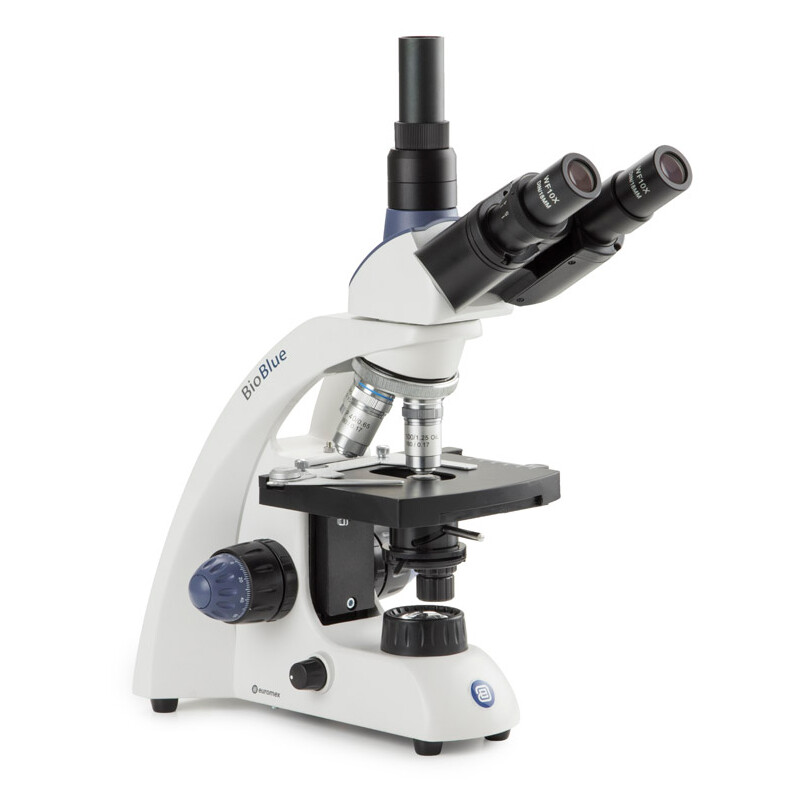 Euromex Microscope BioBlue, BB.4253, trino, DIN, semiplan, 40x-1000x, 10x/18, NeoLED, 1W