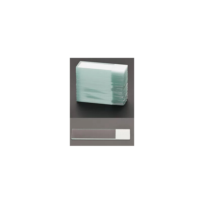 Windaus glass microscope slides with labelling field, pack of 50