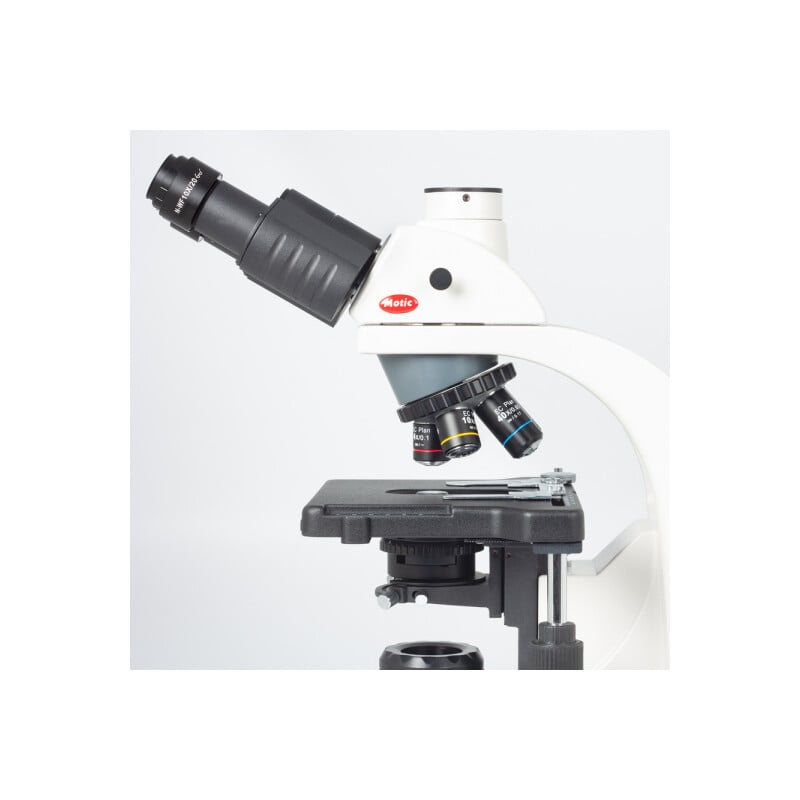 Motic Microscope BA310E, trino, BF, infinity, EC-plan, achro, 40x - 1000x, Hal. 30W, LED (opt.)