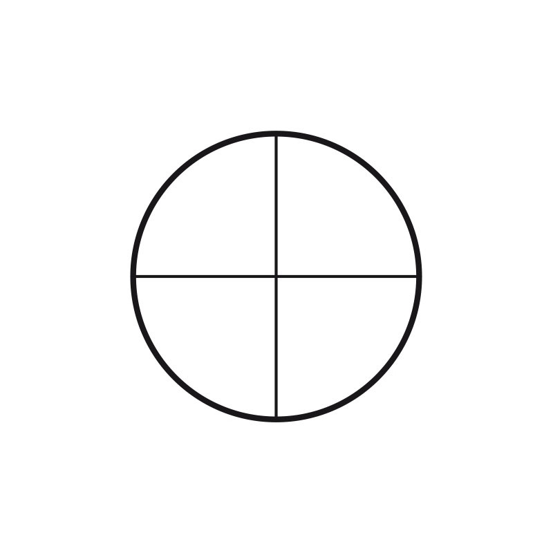 Motic eyepiece reticule crosshairs (25mm diameter)