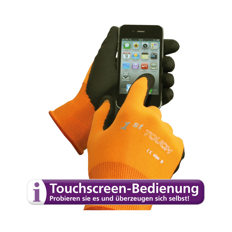 1st Touch gloves for touch screens, Size 9