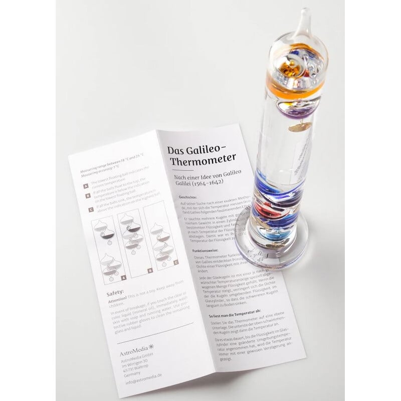 Glassic Gifts® Galileo Thermometer (13 Tall)