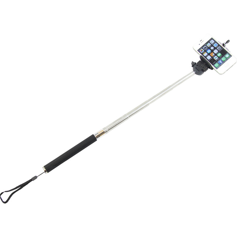 Monopiede Aluminio Selfie stick per Smartphone e fotocamere compatte, blu