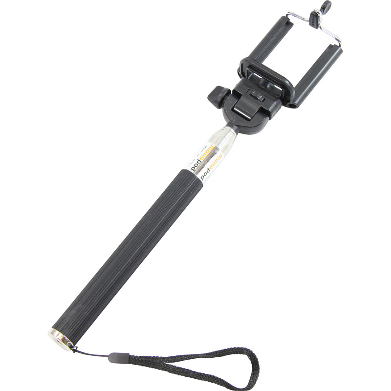 Monopiede Aluminio Selfie stick per Smartphone e fotocamere compatte, blu