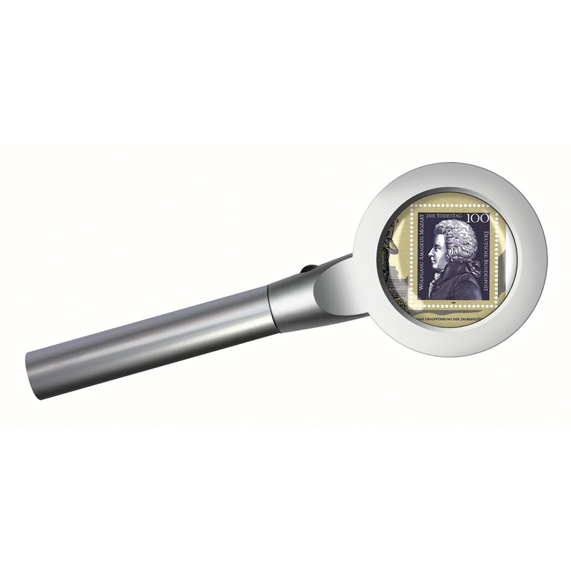 Bresser Magnifying glass 2.5X, 55mm LED magnifier