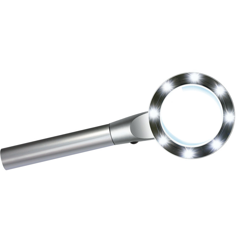 Bresser Magnifying glass 2.5X, 55mm LED magnifier