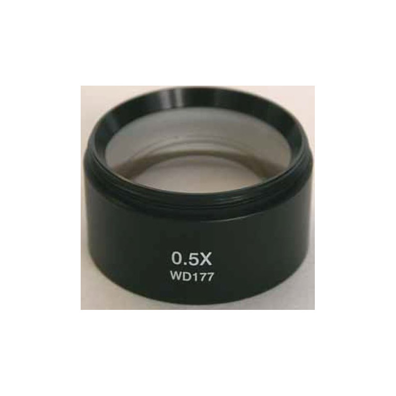 Optika Objective Objektiv Zusatzlinse ST-103, 0,5x 8 (w.d.177mm) für SZN-Köpfe