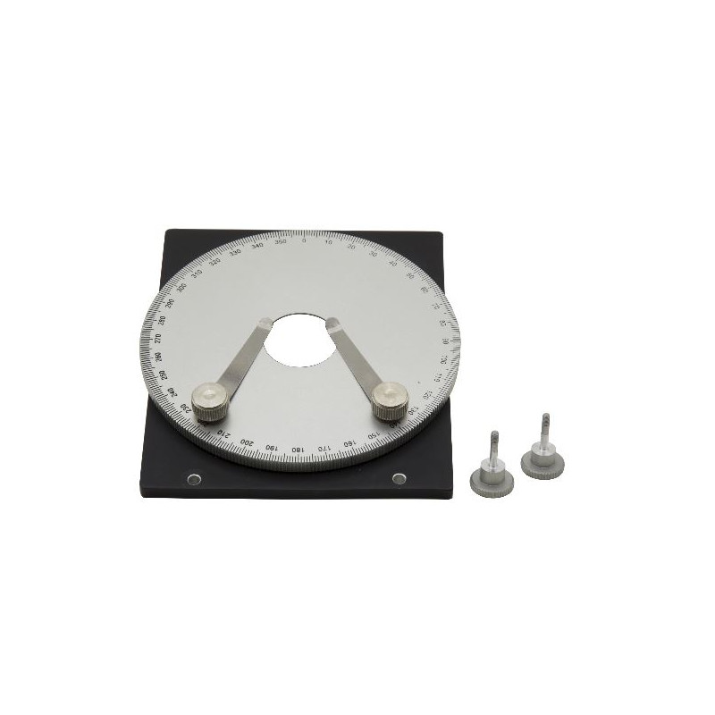 Optika M-175.1 rotating table, for polarisation set, for table size 233 x 147 mm