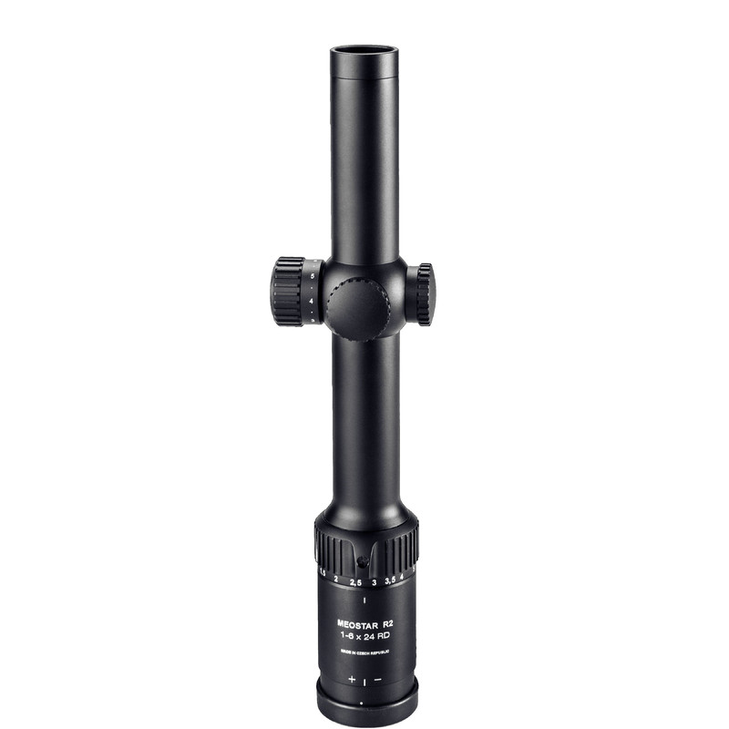 Meopta Riflescope Meostar R2 RD 1-6x24, K-DOT 2 illuminated reticule, rail telescopic sight