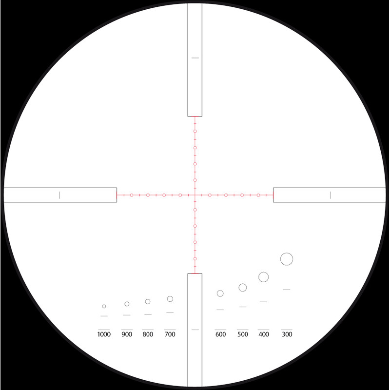 Meopta Mira telescópica Retícula ZD 6-24x56 RD, Mil Dot2