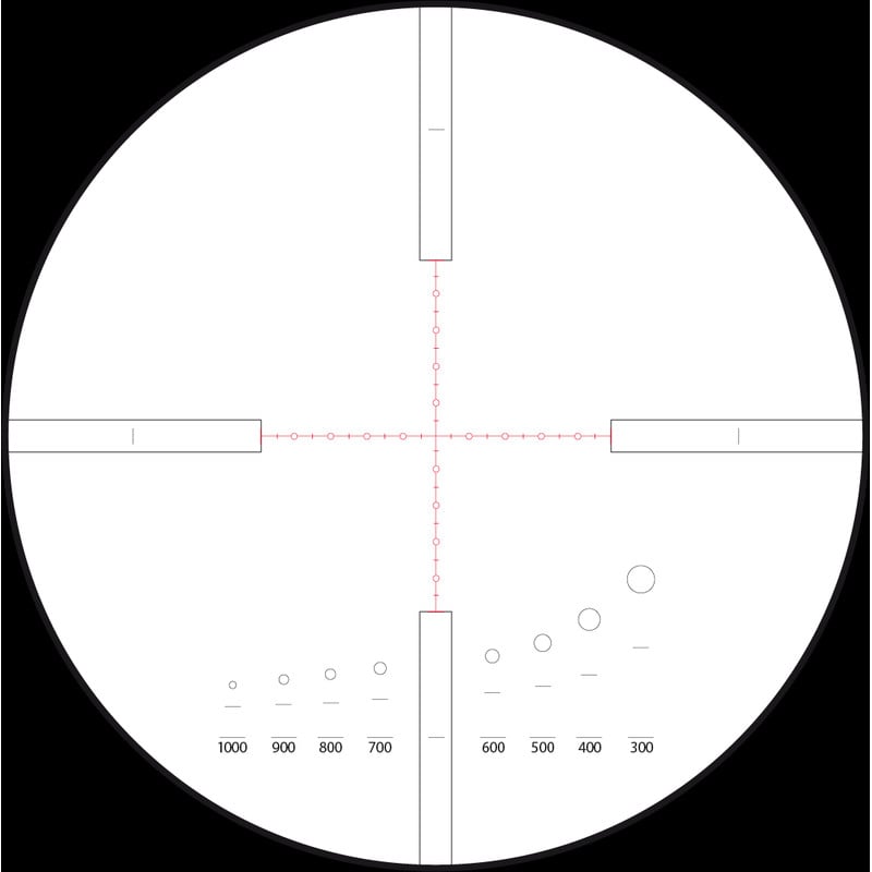 Meopta Riflescope ZD 6-24x56 RD, Mil-Dot2 reticule telescopic sight