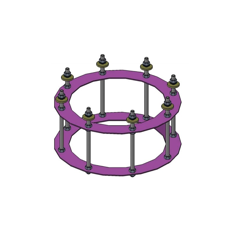 euro EMC Anchoring kit 2 for P200 observatory pier, 65cm total height