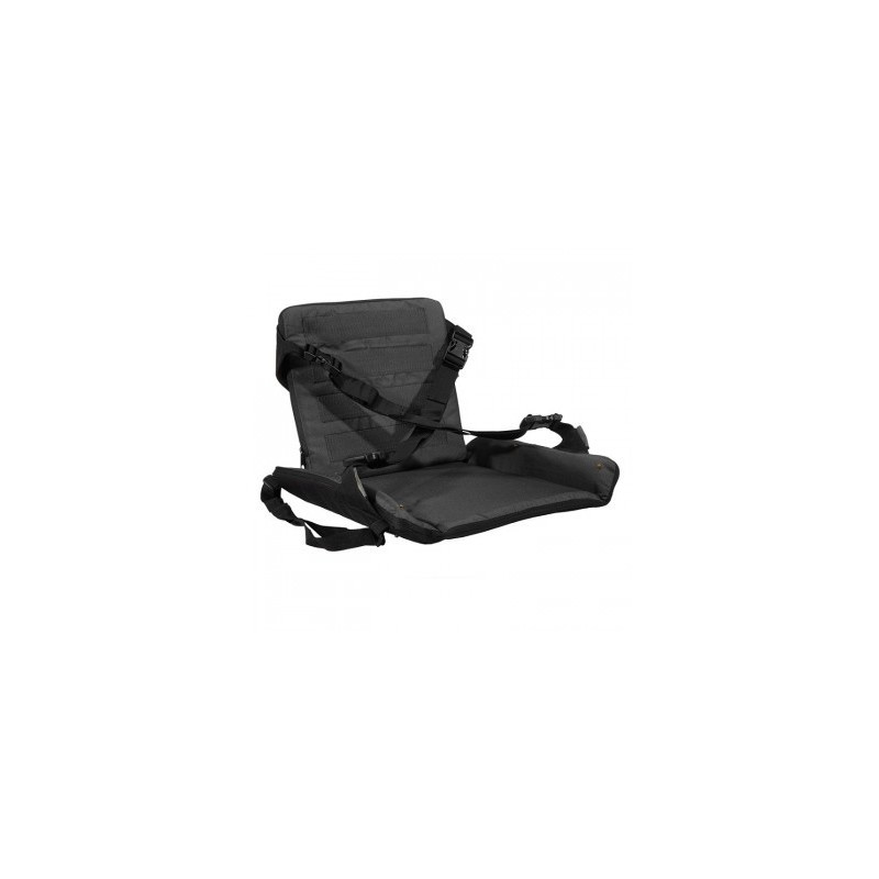 Stealth Gear Padded seat with backrest, foldable, black