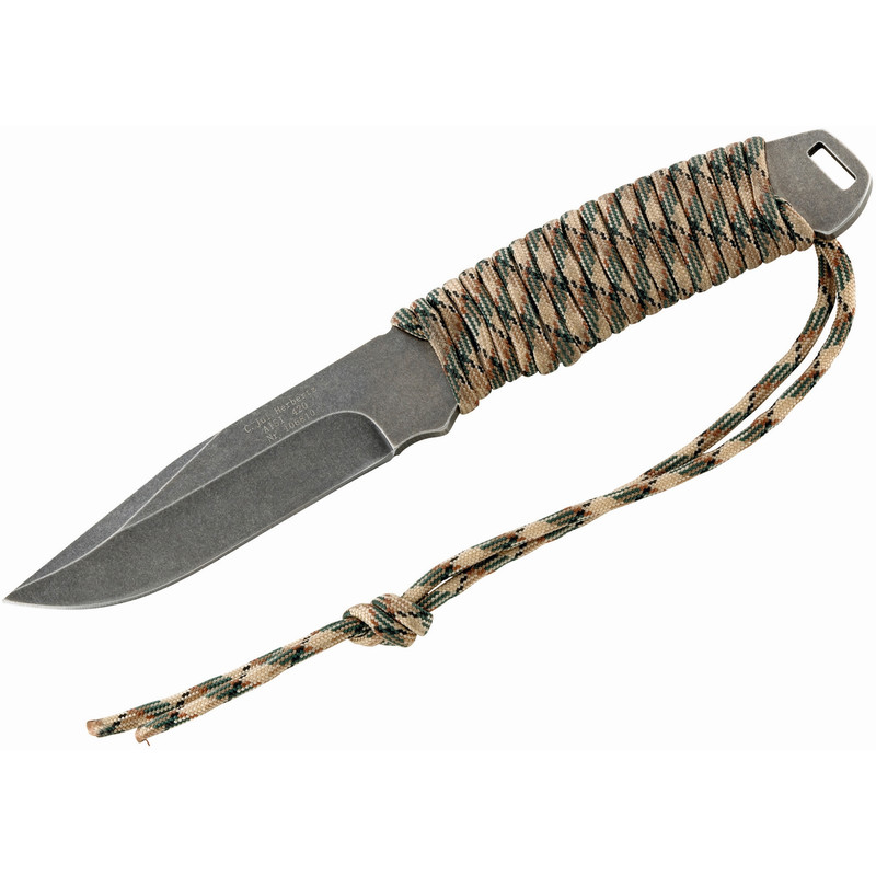 Herbertz Knives Sheath knife, stonewashed, cord grip, 106810