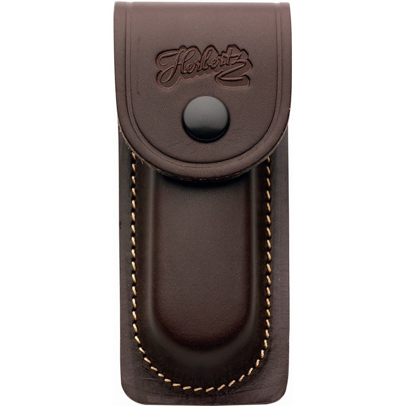 Herbertz Cuchillo de bolsillo funda de cuero 2653090, marrón, para 9cm