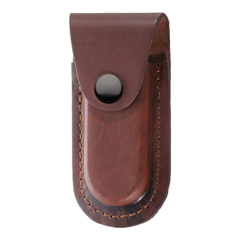 Herbertz Zakmes leren etui 2675120, donkerbruin, voor 12 cm