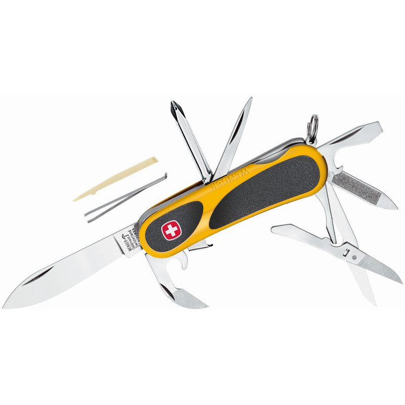 Wenger Cuchillos Cuchillo de oficial, EvoGrip amarillo, 17747