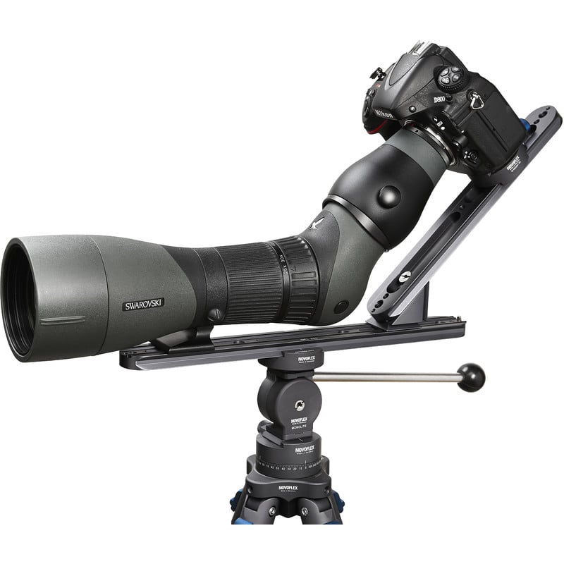 Novoflex Camera bracket QPL-SCOPE A digiscoping support for angled eyepiece spotting scopes