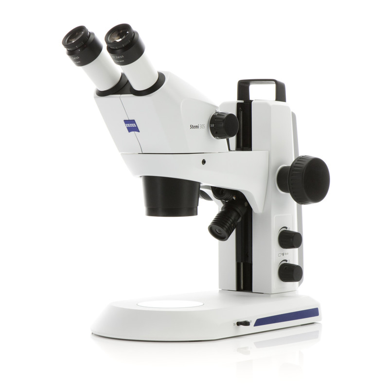 ZEISS Stereo zoom microscope Stemi 305 trino, K EDU, Greenough, w.d. 110mm, 10x/23, 8-40x, Spot K LED