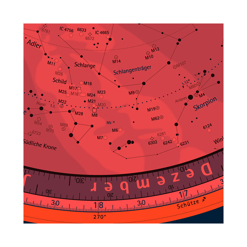 Oculum Verlag Star chart Swivelling sky map