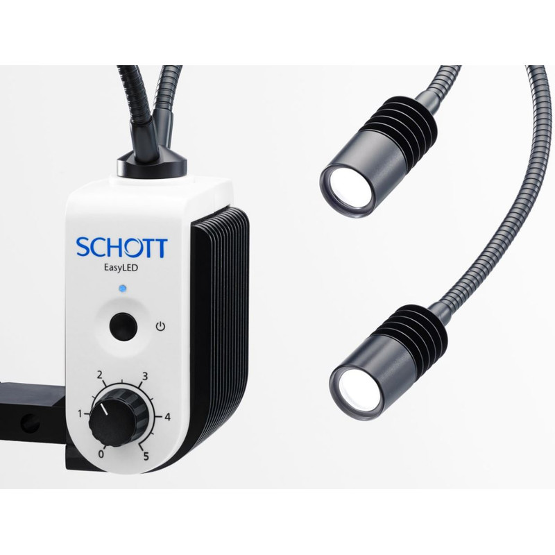 ZEISS Stemi 508, bino, Treppiedi K; w.d.92;10x/23; Zoom 8:1; 0,63x-5x; EasyLED Doppio spot