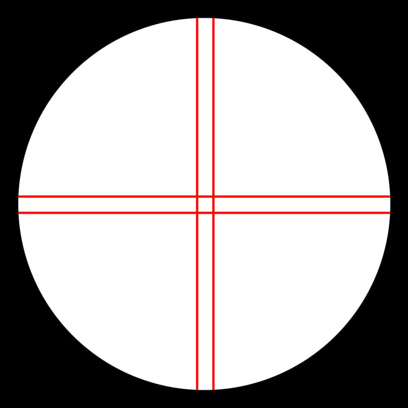 Omegon Illuminated crosshair eyepiece, 12mm