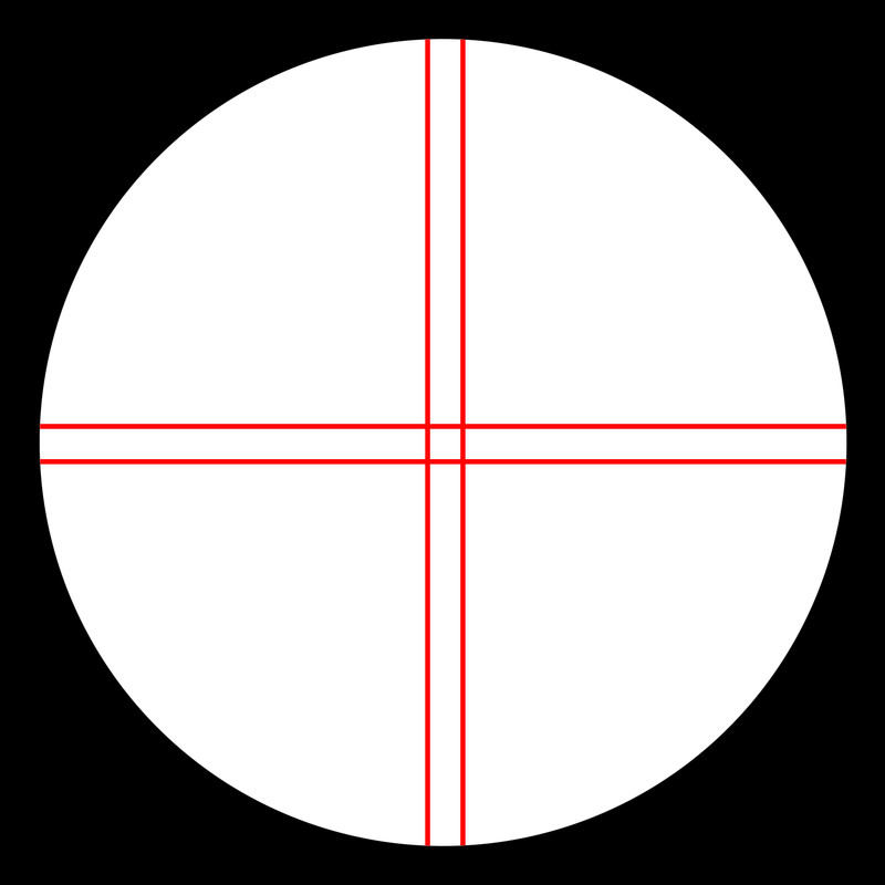 Omegon Reticle eyepieces Illuminated crosshair eyepiece, Kellner 12mm