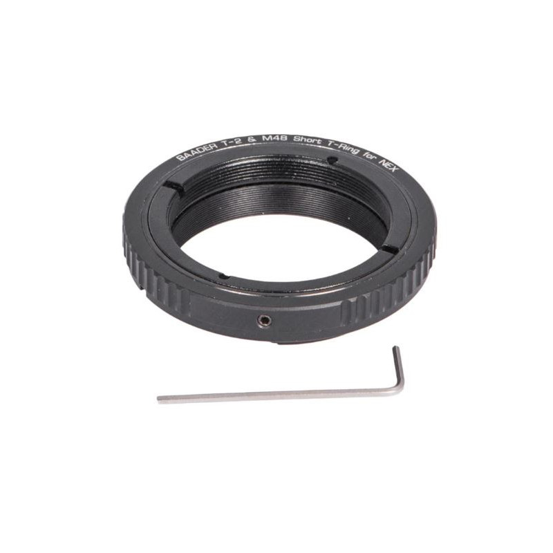 Baader Adattore Fotocamera Kamera-Adapter T-Ring für Sony E/NEX Bajonett mit D52/M48 und T2-Gewinde