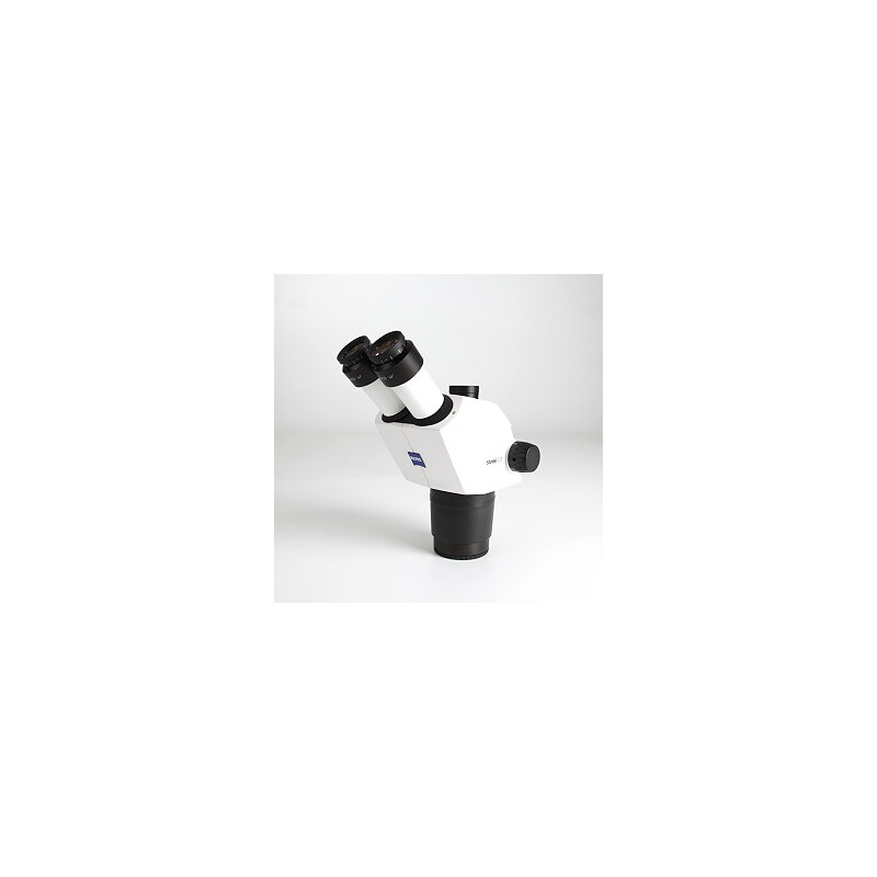 ZEISS Testa stereo Stemi 305; trino; clickstop; Greenough; w.d.110mm; 10x/23; Zoom 5:1; 0,8x-4,0x; LED