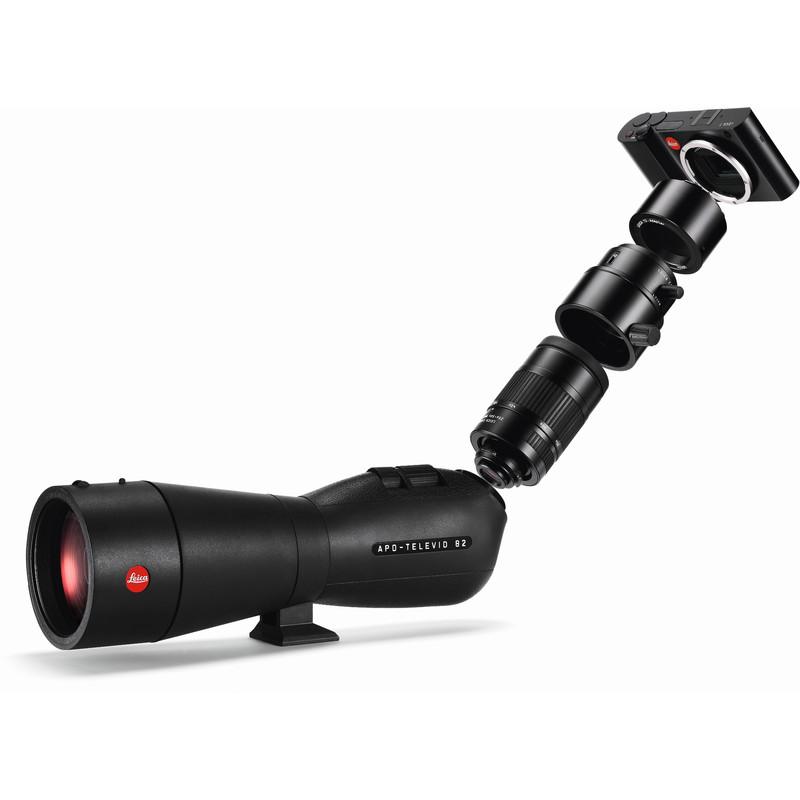 Leica Spotting scope Digiscoping-Kit: APO-Televid 65 W + 25-50x WW + T-Body black + Digiscoping-Adapter