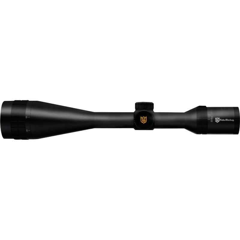 Nikko Stirling Riflescope Panamax Long Range 8-24x50, Adjustable Objective, Half Mil-Dot illuminated