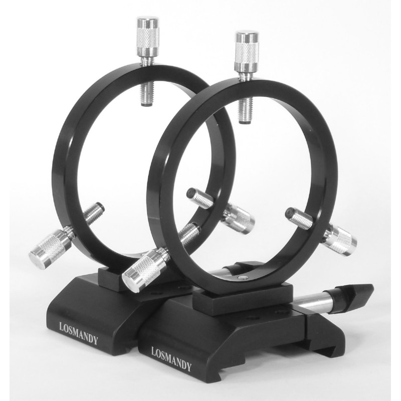 Losmandy Guide scope rings with quick-release connector, 90mm