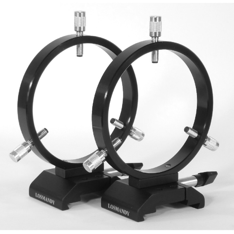 Losmandy Guide scope rings with quick-release connector, 125mm