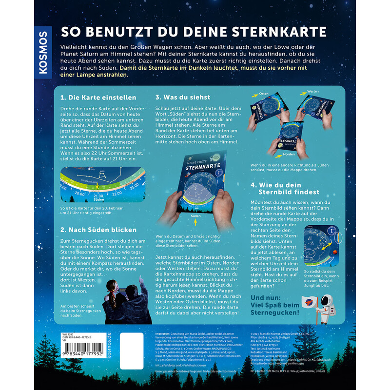 Kosmos Verlag Carta Stellare Meine erste Sternkarte