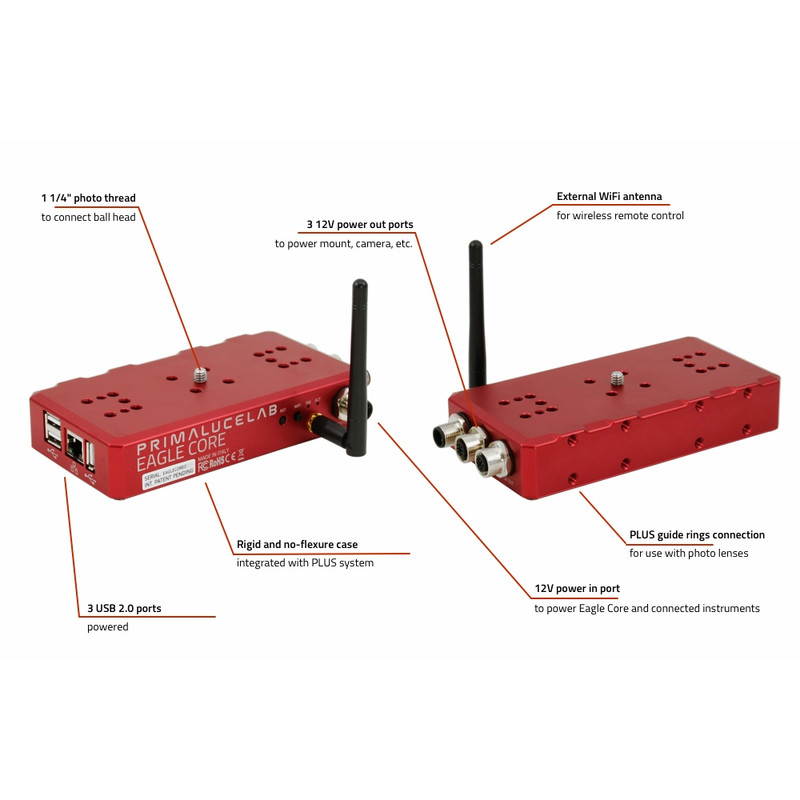 PrimaLuceLab EAGLE CORE computer for astrophotography with DSLR camera