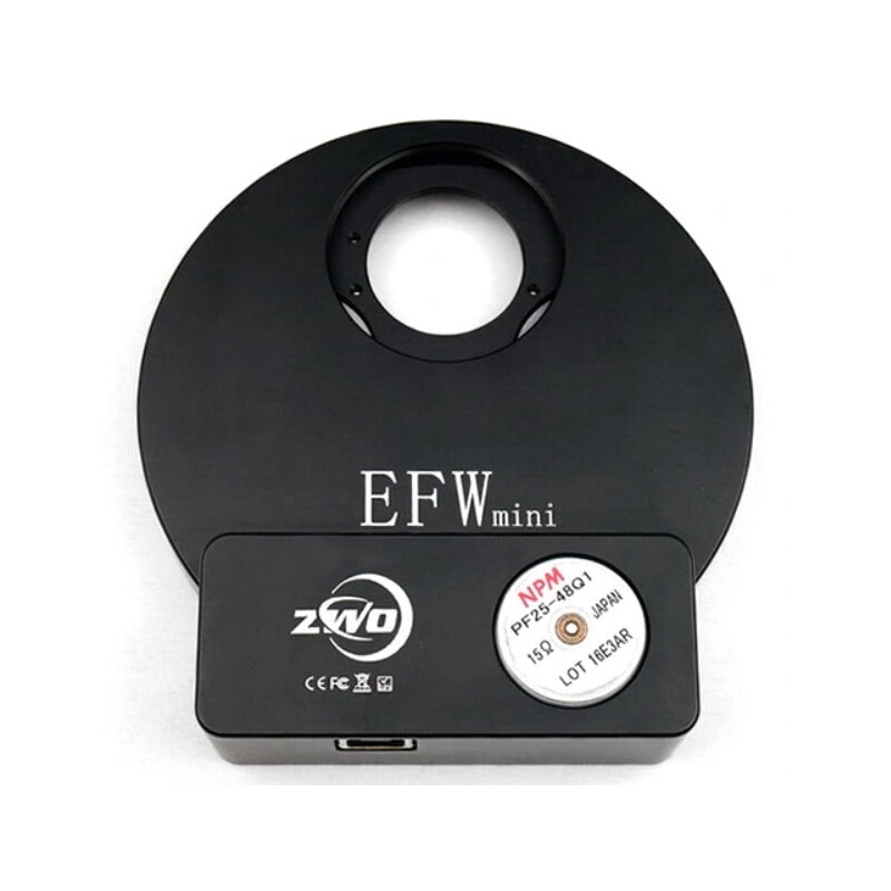 ZWO motorised Filter Wheel for 5x 1.25" or 5x 31 mm filters