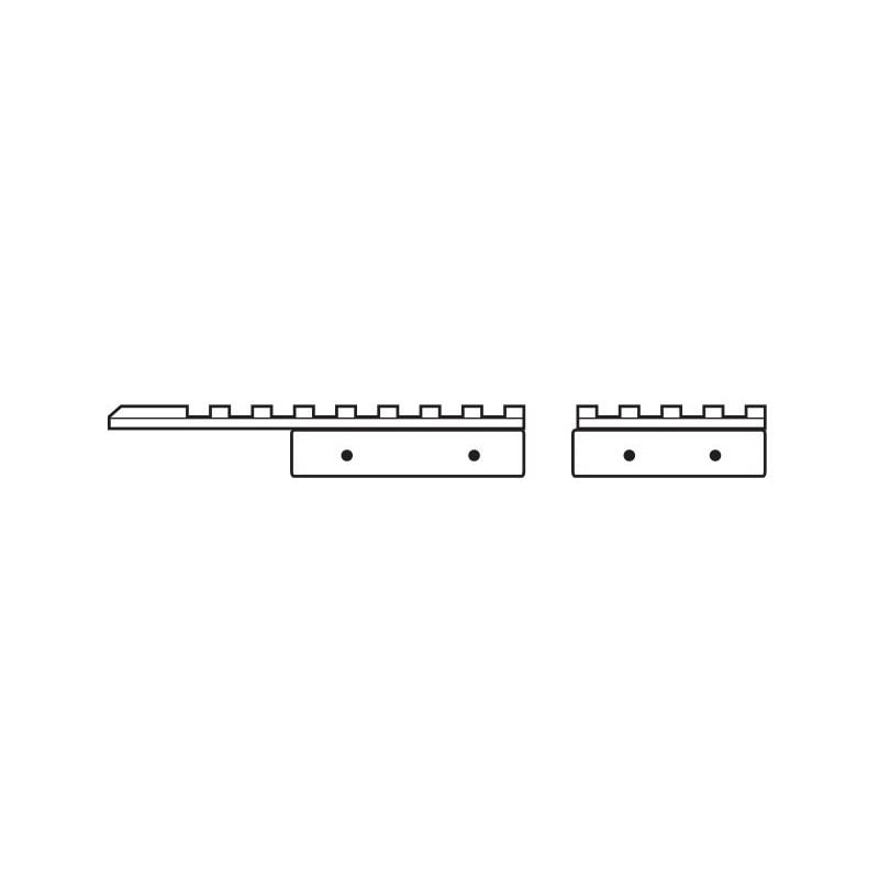 HAWKE 11mm adapter rail - Weaver 2-part