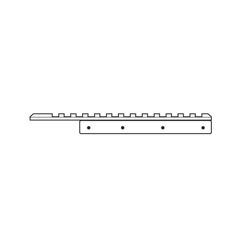 HAWKE 11mm adapter rail - Weaver 1-part