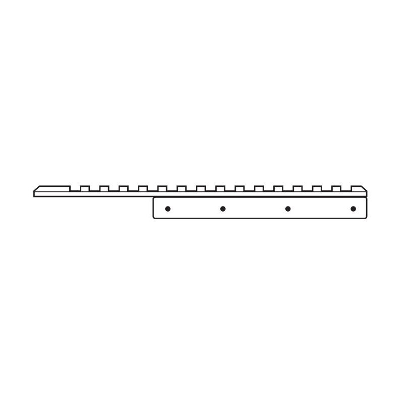 HAWKE Rotaia adattatrice 11 mm - Weaver 1 parte 172 mm