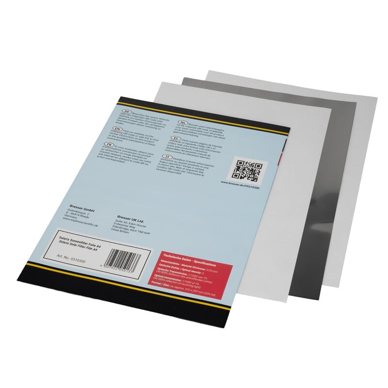 Explore Scientific Solarix zonnefilterfolie, met knutselset DIN A4, ND5