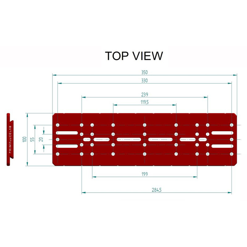 PrimaLuceLab PLUS Losmandy-Style prism rail, 350mm